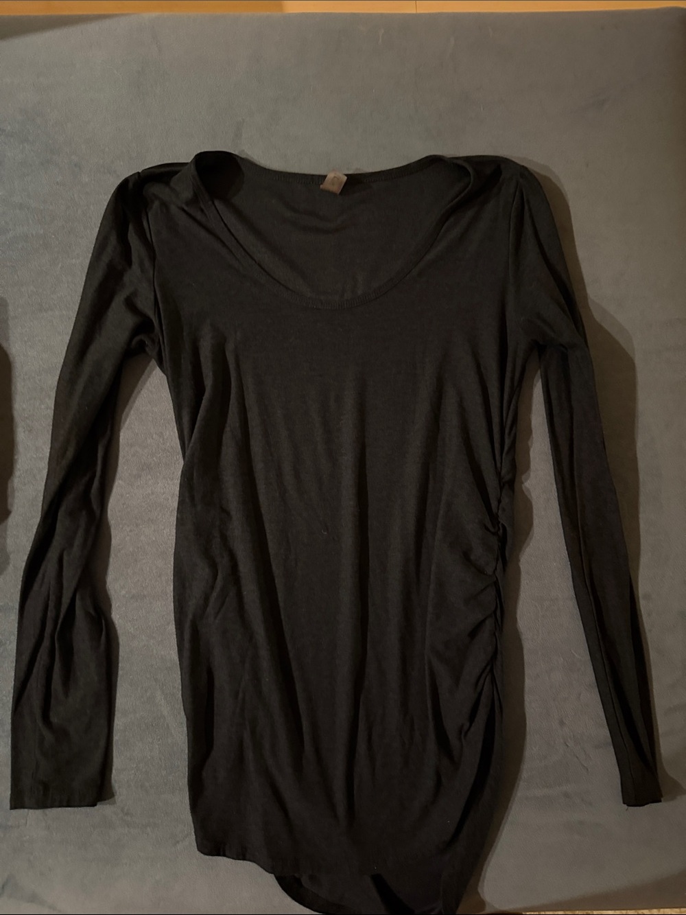 Beyond the Bump Black Long-Sleeve Scoop Neck Maternity Top